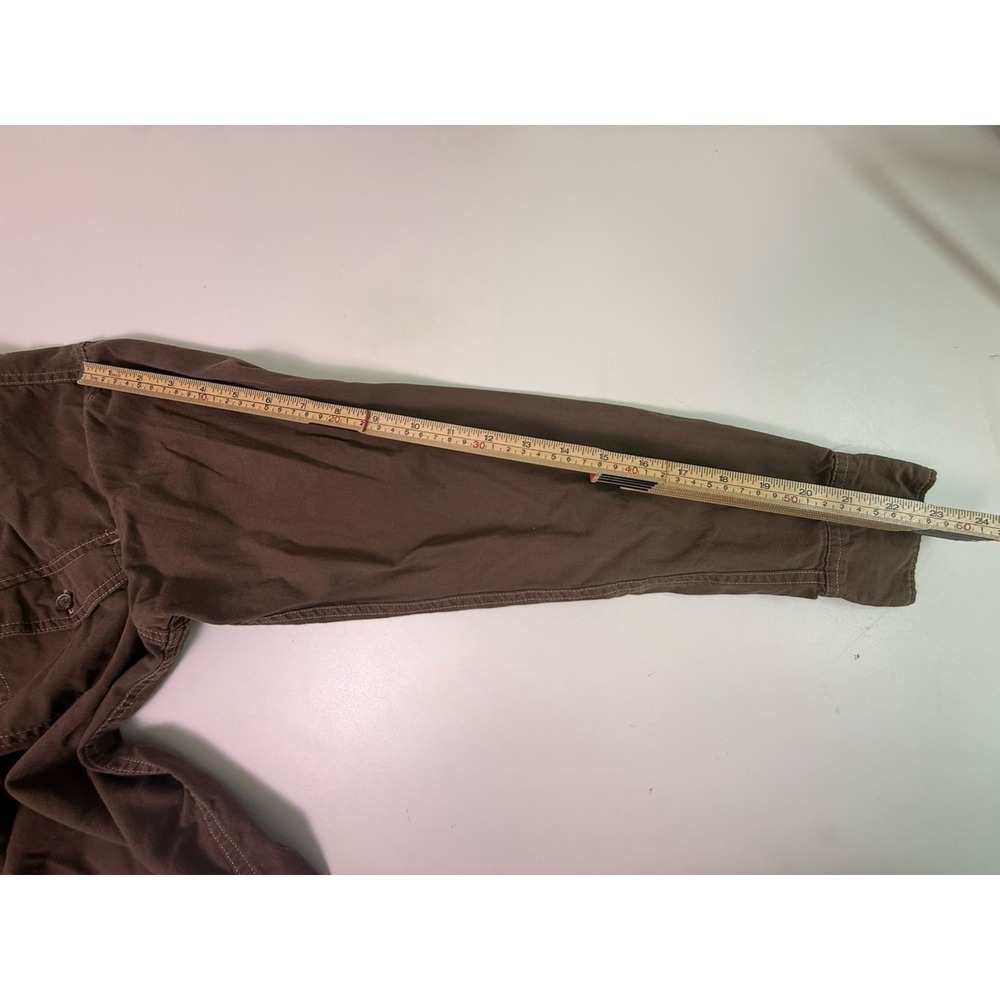 Wrangler Jeans Co Western Shirt Small Brown Snap Front Cowboy Ranch Workwear - Picture 10 of 11